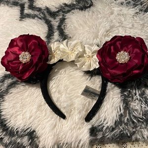 Minnie Ears with Ribbon flowers